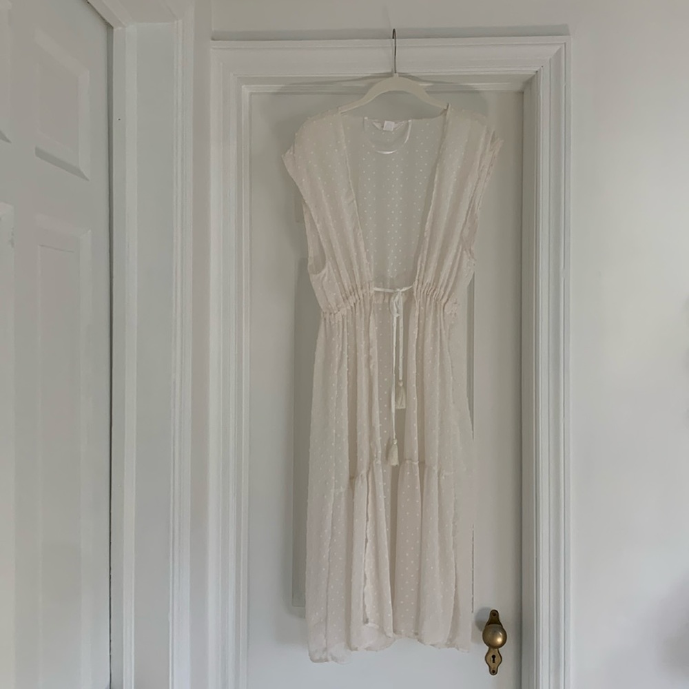LC Lauren Conrad Swiss Dot Duster Vest